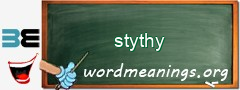 WordMeaning blackboard for stythy